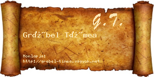 Grébel Tímea névjegykártya