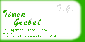 timea grebel business card